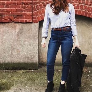 Urban Outfitters BDG girlfriend jeans dark wash
